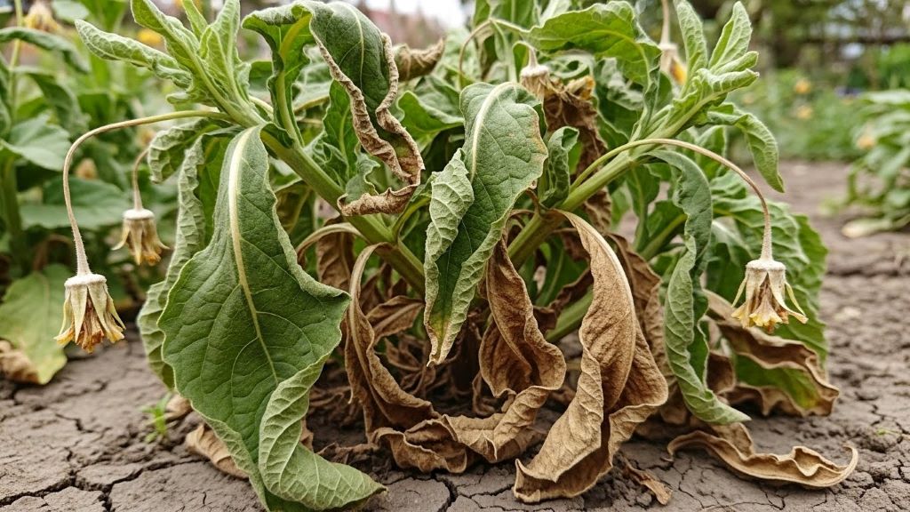 Differences Between Underwatered and Overwatered Garden Plants